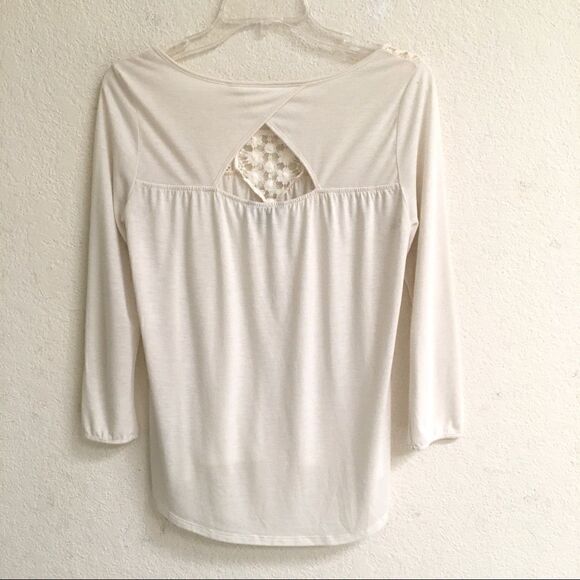 American Eagle high low eyelet lace front blouse XS - Picture 5 of 7